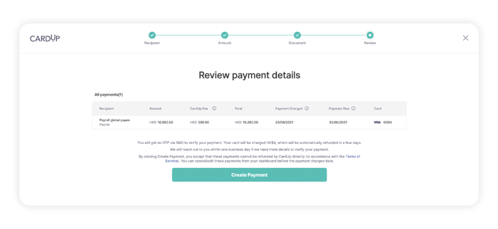 Review your payments