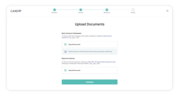 Upload documents