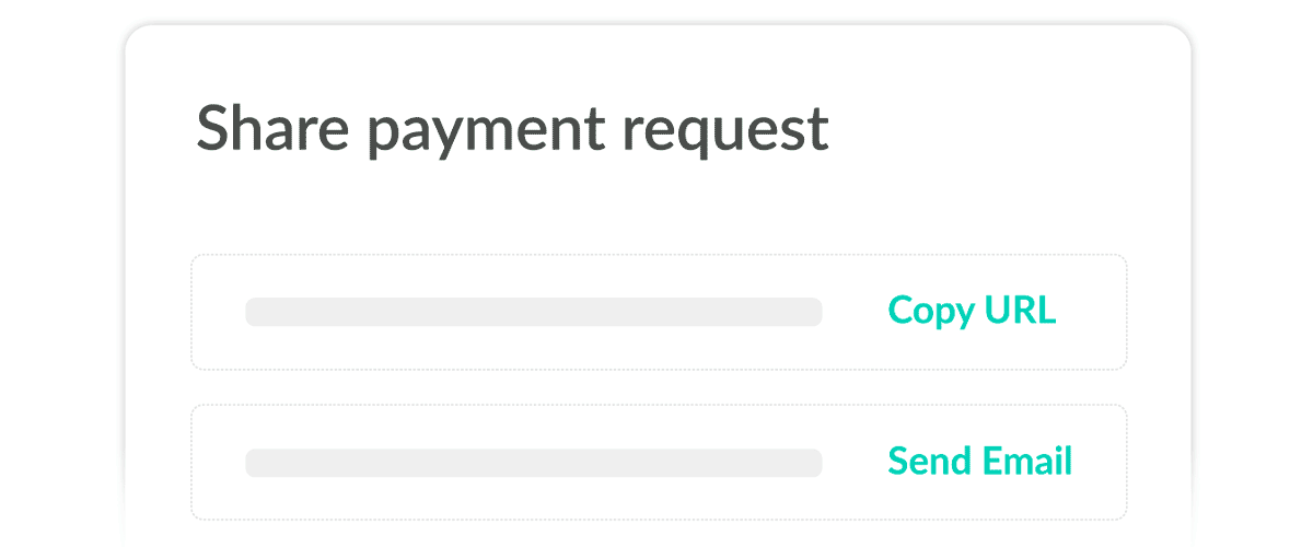 Once payment request is shared, view its status on the same dashboard 